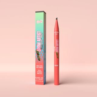 Rude Cosmetics - Ultimate Brow Artist Slanted Pen & Brush - 4 Colors Neutral Brown - 0.5Ml