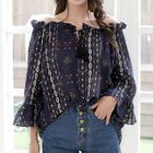 Tassel-Detail Pattern Top от YesStyle.com INT Tassel-Detail Pattern Top от YesStyle.com INT