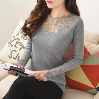 rumanka Maple-Lace Knit Top