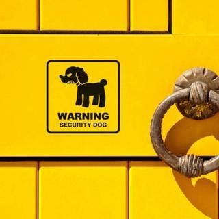 iswas Dog Warning Ver.3 Interior Stickers