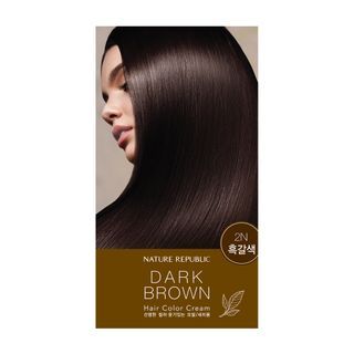 NATURE REPUBLIC - Hair & Nature Hair Color Cream #2N Dark Brown - Haarfärbemittel
