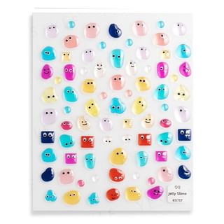 Meko - Embossed Nail Stickers Bubble Monster 1 Pc