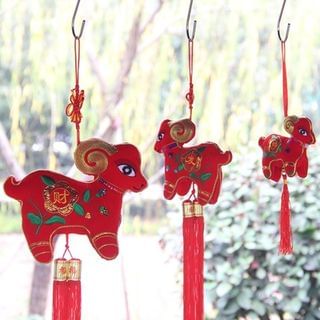 Luck Totem Sheep Tasseled Hanging Ornament