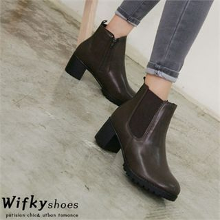 Wifky Chunky-Heel Chelsea Ankle Boots