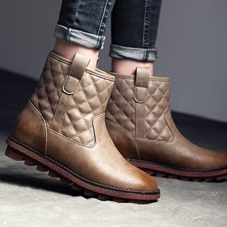 MIAOLV Quilted Short Boots