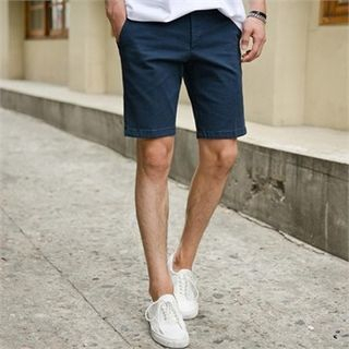 STYLEMAN Flat-Front Cotton Shorts