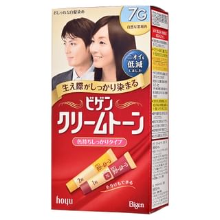 hoyu - Bigen Cream Tone Hair Color 7G Natural Dark Brown