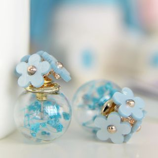 Ciroki Double-Sided Flower Stud Earrings
