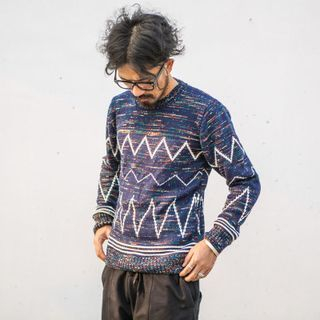 YIDESIMPLE Melange Knit Sweater