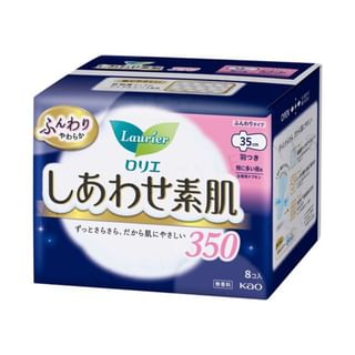 Kao - Laurier F Ultra Gentle Night Speedy Absorbent Wing Feminine Pads 35cm 8 pcs