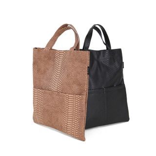 MODSLOOK Croc-Grain Shopper Bag