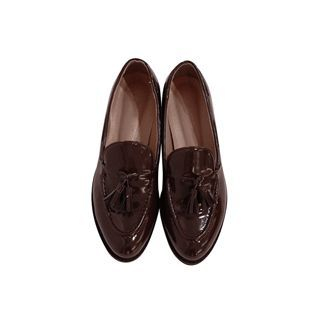 maybe-baby Tassel-Detail Patent Loafers