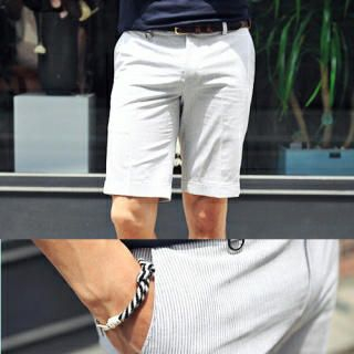 Pinstripe Shorts with Bracelet