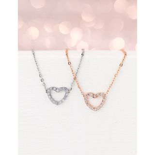 LoveGem Rhinestone Heart Necklace