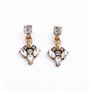 Glamiz Rhinestone Drop Earrings