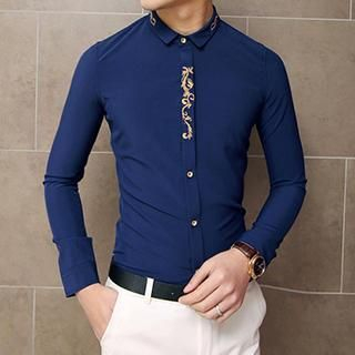 Besto Long-Sleeve Embroidered Shirt