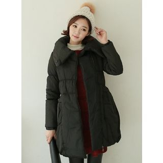 BBAEBBAE Shawl-Collar Quilted Puffer Coat