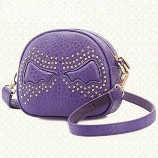 BeiBaoBao Faux-Leather Studded Cross Bag