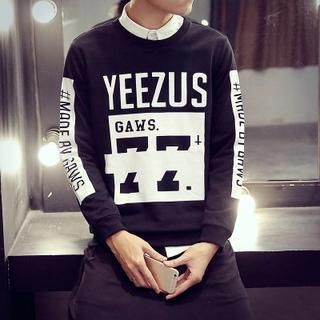 Bay Go Mall Long Sleeved Lettering Pullover