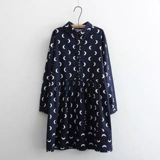 TOJI Long-Sleeve Printed Shirt Dress