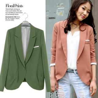 Buy cocostar Round-Hem Single-Button Blazer 1022952423