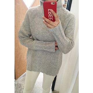 STYLEBYYAM High-Neck Wool Blend Sweater