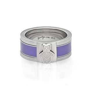 Purple Mix&Match Kenny Bear Ring