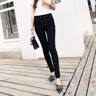 Angel Shine High-Waist Corset Skinny Pants