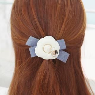 soo n soo Flower-Trim Hair Tie