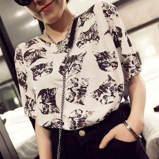 Clair Fashion Print T-Shirt