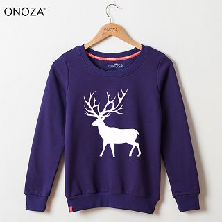 Onoza Deer-Print Pullover