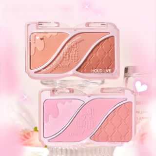 Hold Live - Triple-Color Powder Blusher (3-4) #H04 - 9G
