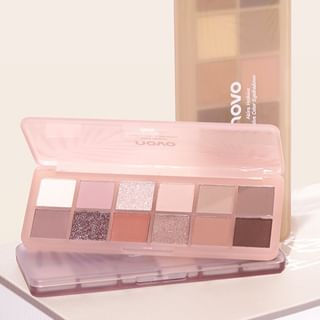 Novo - Akira Hoshino Twelve Color Eyeshadow Palette - 3 Types 01# Cream Puff - 12G