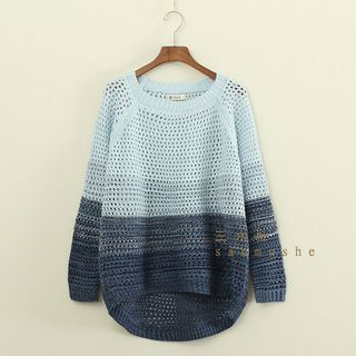 Mushi Color Block Knit Top