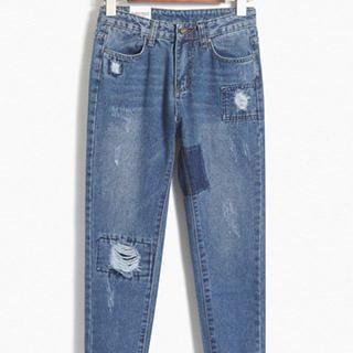 Athena Washed Distressed Jeans