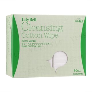 Suzuran - Lily Bell Cleansing Cotton Wipe Extra Large 80 pcs