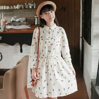 TOJI Long-Sleeve Printed Dress