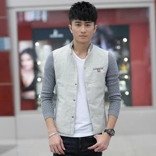 Bay Go Mall Snap-Button Jacket