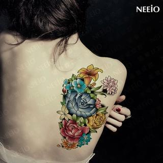 Neeio Waterproof Temporary Tattoo (Flower) 1 sheet