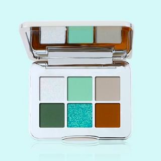 Shedella - Future Tech 6 Shades Eyeshadow Palette - Spacegreen #Ft01