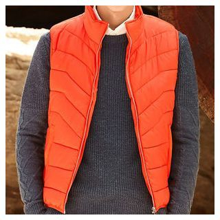 WOOD SOON Stand-collar Padded Vest