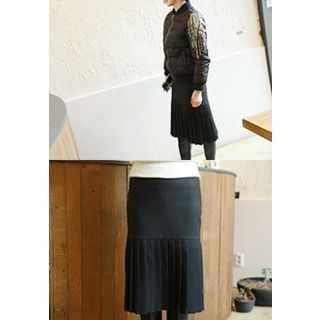 Lemite Accordion-Pleat Skirt