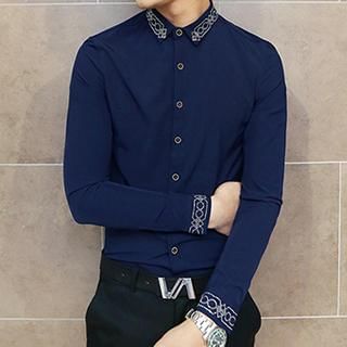 Besto Studded Cuff & Collar Shirt