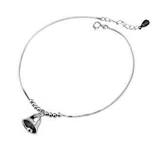 BELEC 925 Sterling Silver Small Bell Anklets