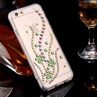 Kindtoy Embellished Transparent Silicone Case - iPhone 6s / 6s Plus