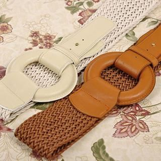 Yammi Faux-Leather Buckle Belt