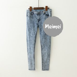 Meimei Acid Washed Skinny Jeans