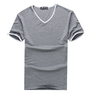 Hyung Contrast Trim Short-Sleeve T-Shirt