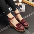 Strapped Platform Bow Sandals Black - 41 от YesStyle.com INT Strapped Platform Bow Sandals Black - 41 от YesStyle.com INT