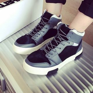 JUN.LEE Couple Color Block Sneakers